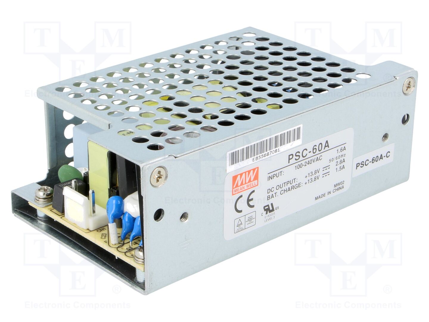 MEAN WELL PSC-60A-C Sisäänrakennettu verkkolaite 59,34W 13,8VDC