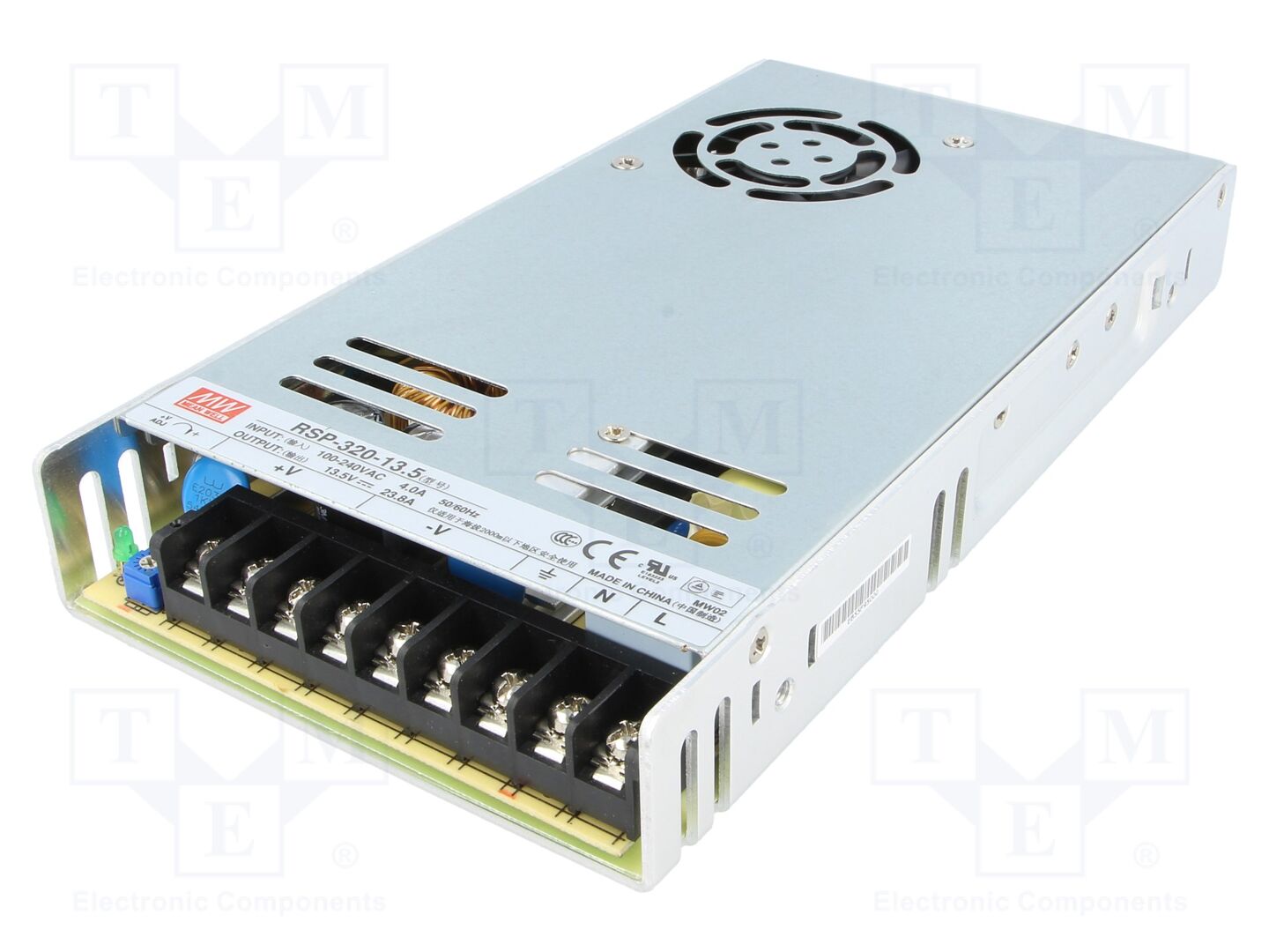 MEAN WELL RSP-320-13.5 Sisäänrakennettu kytkentävirtalähde 321,3W 23,8A