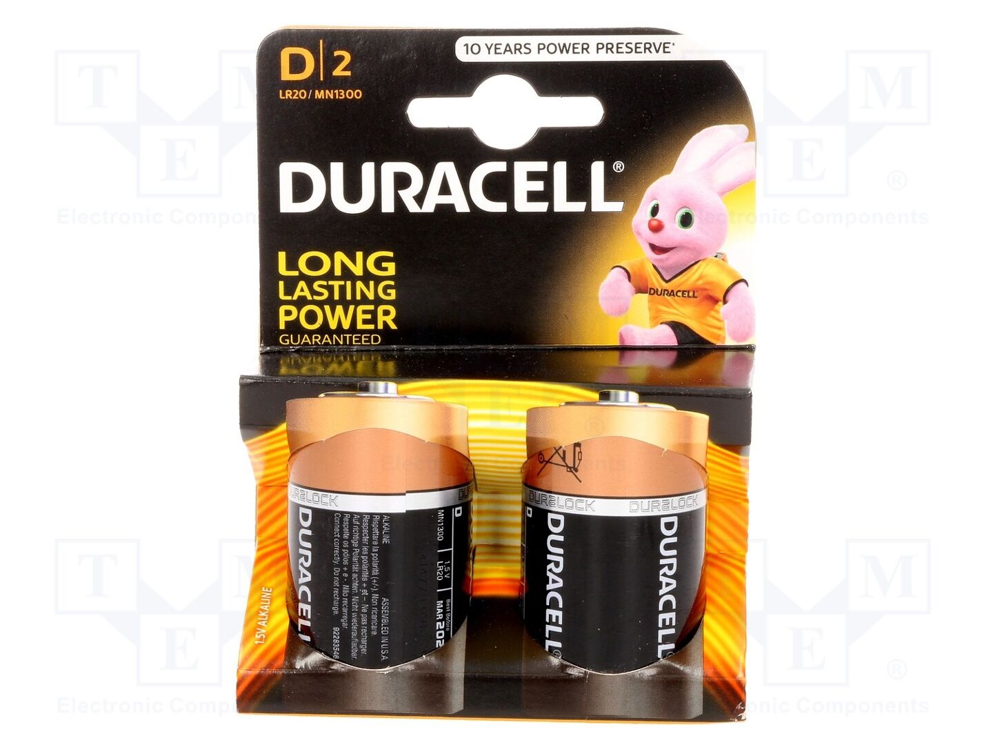 DURACELL BAT-LR20/DR-B2 Paristo 1.5V