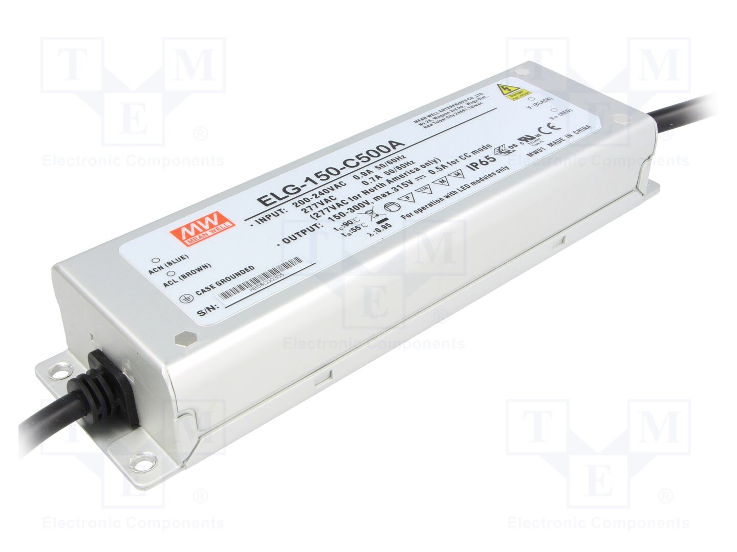 MEAN WELL ELG-150-C500A LED-virtalähde 150W 150-300VDC 250-500mA IP65