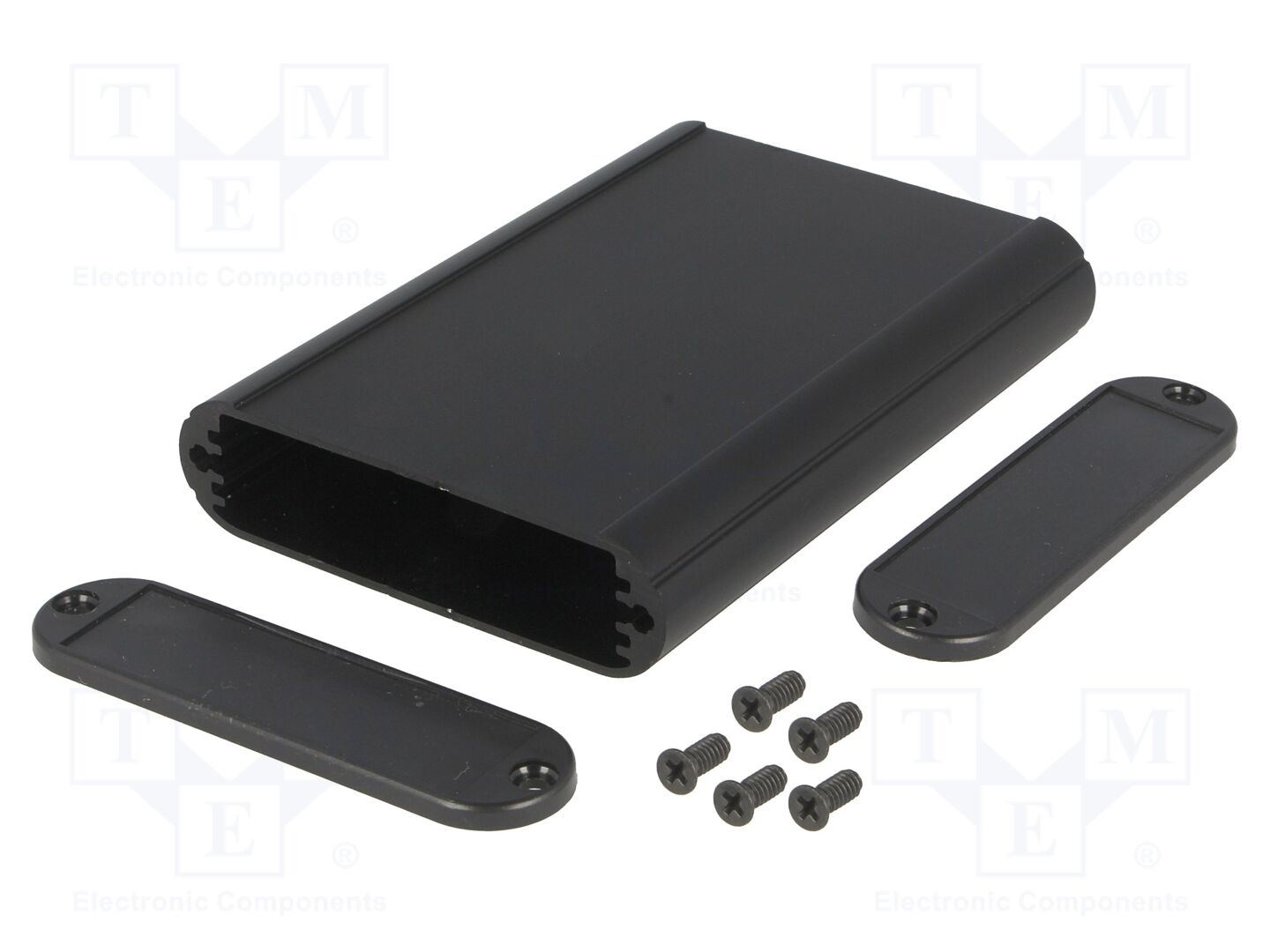 HAMMOND 1455B1002BK Kotelo paneelilla 72x100x19mm