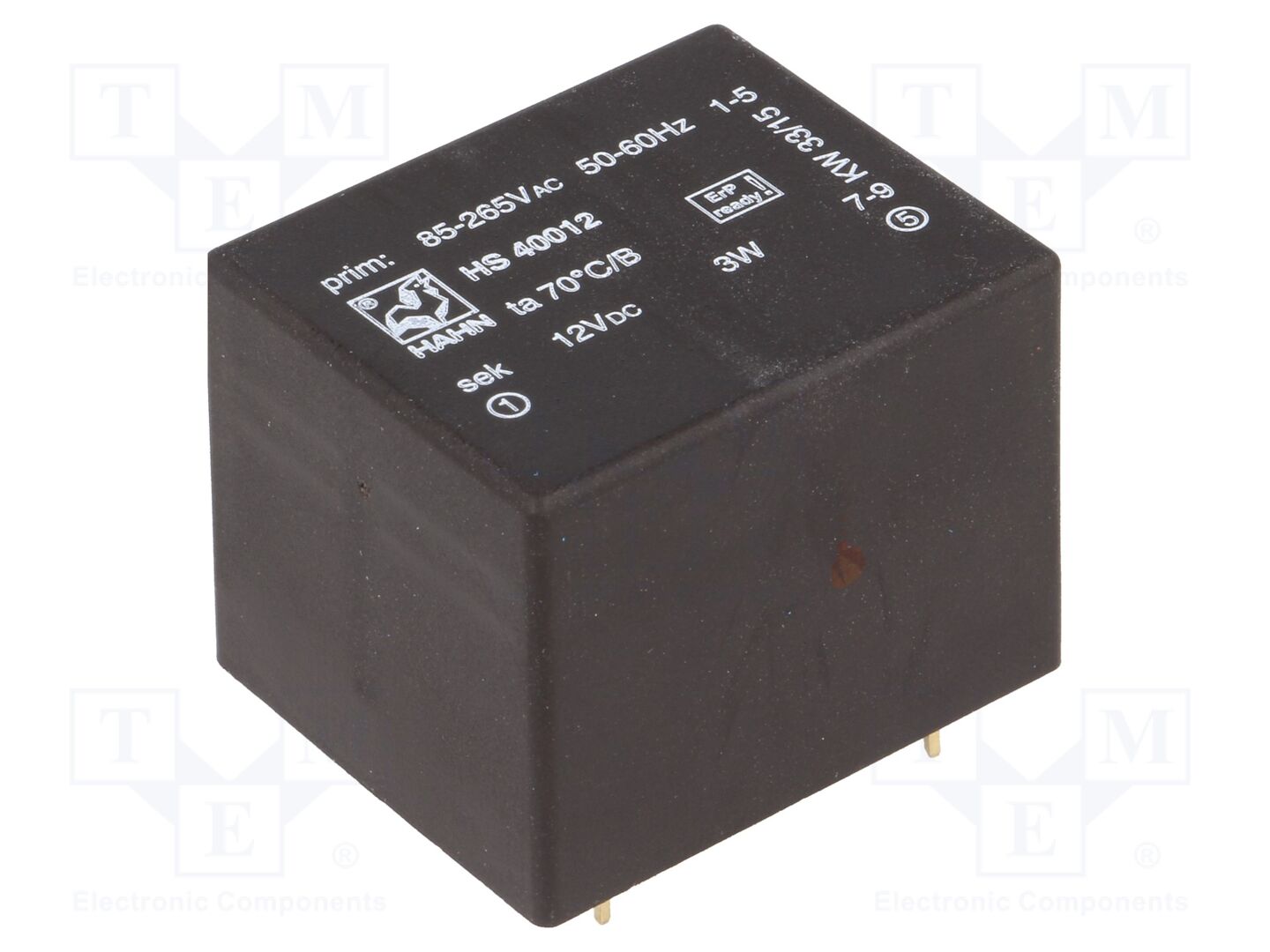 HAHN HS40012 Sisäänrakennettu kytkentävirtalähde 3W 12VDC