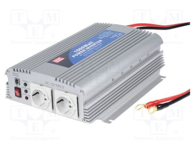 MEAN WELL A301-1K0-F3 DC/AC-muunnin 1000W 230VAC