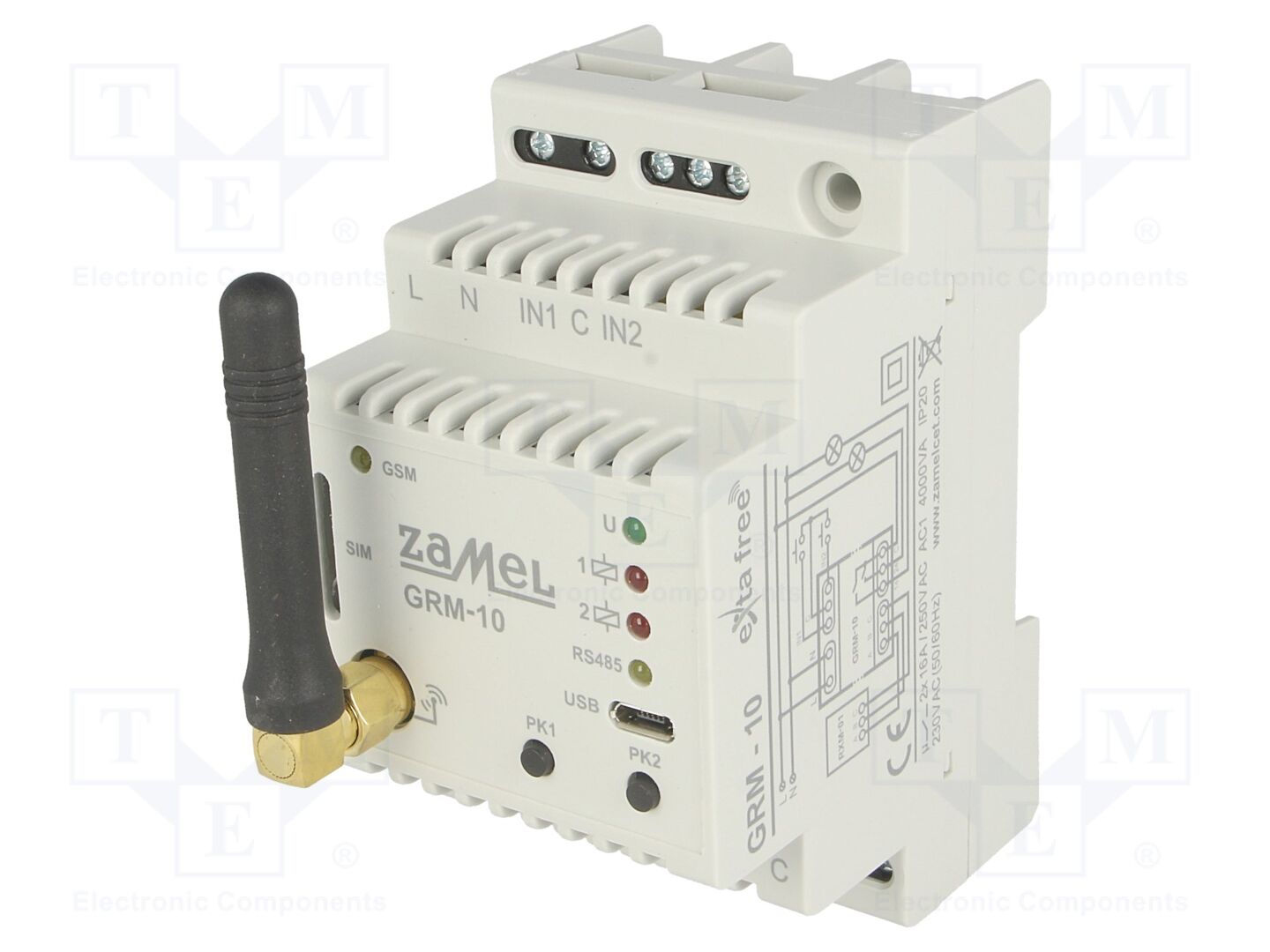 ZAMEL GRM-10 GSM-moduuli 2G/3G DIN-kisko