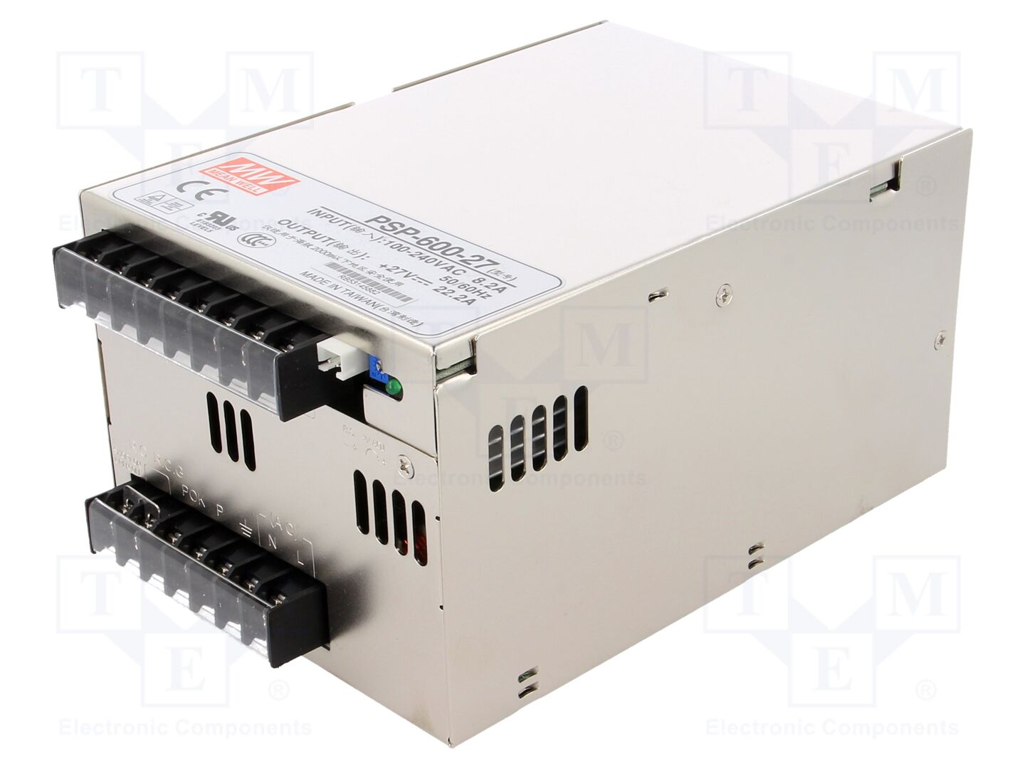 MEAN WELL PSP-600-27 Sisäänrakennettu kytkentäsähkölaite 600W 27VDC