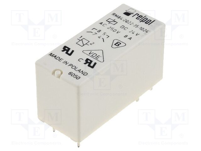 RELPOL RM84-2022-35-1024 Sähkömagneettinen rele 24VDC
