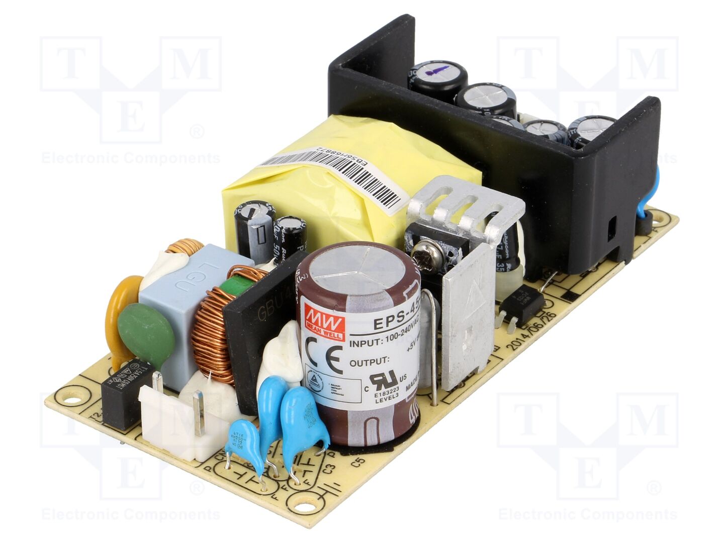 MEAN WELL EPS-45-5 Avoin kehikko -verkkolaite 40W 85-264VAC
