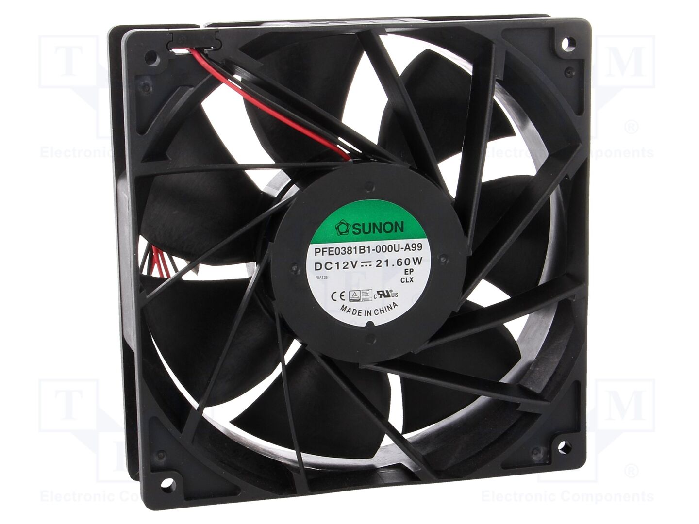 SUNON PFE0381B1-A99 Aksiaalipuhallin 12VDC