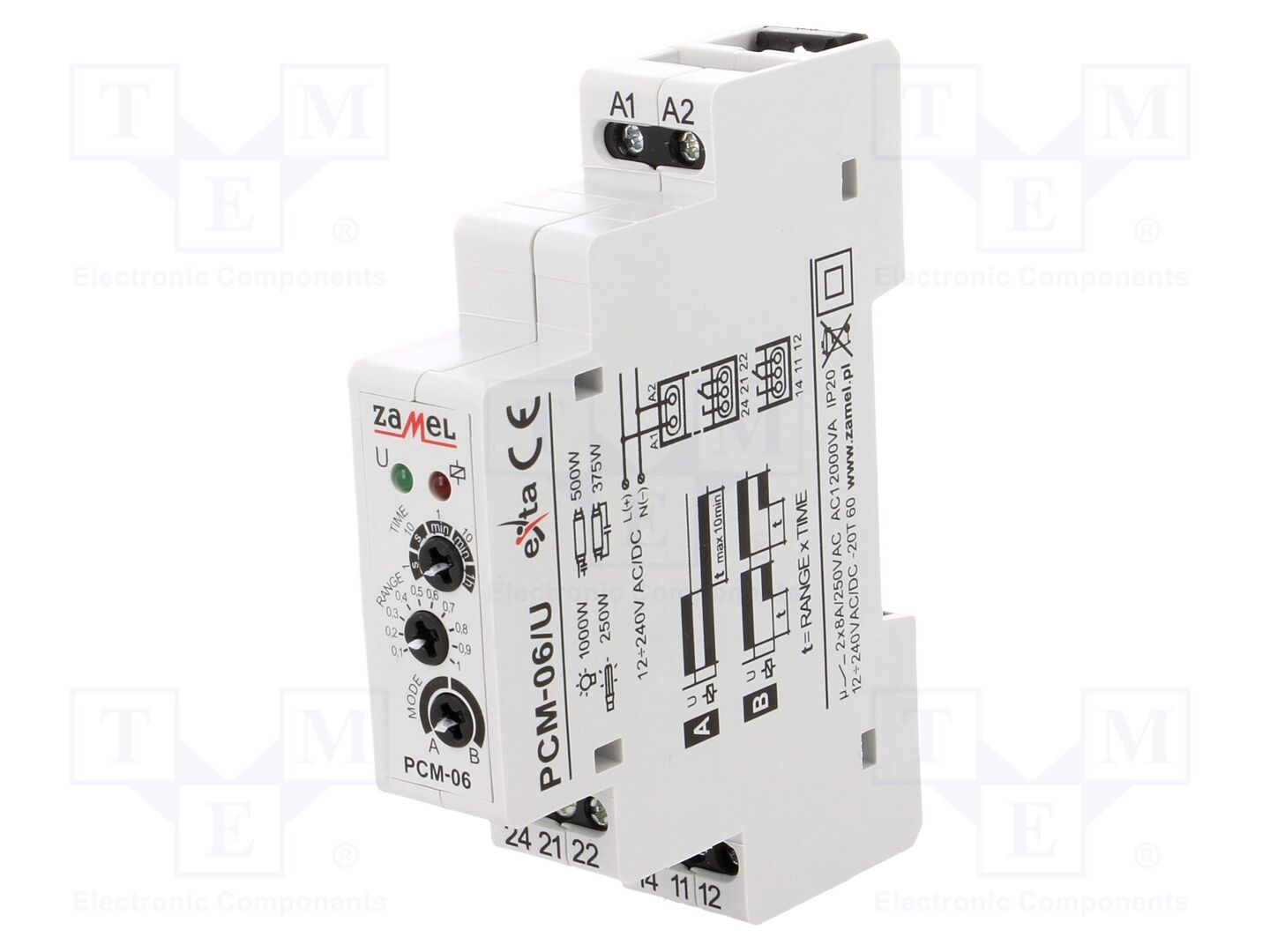 ZAMEL PCM-06/U Ajastin 0,1s÷1h
