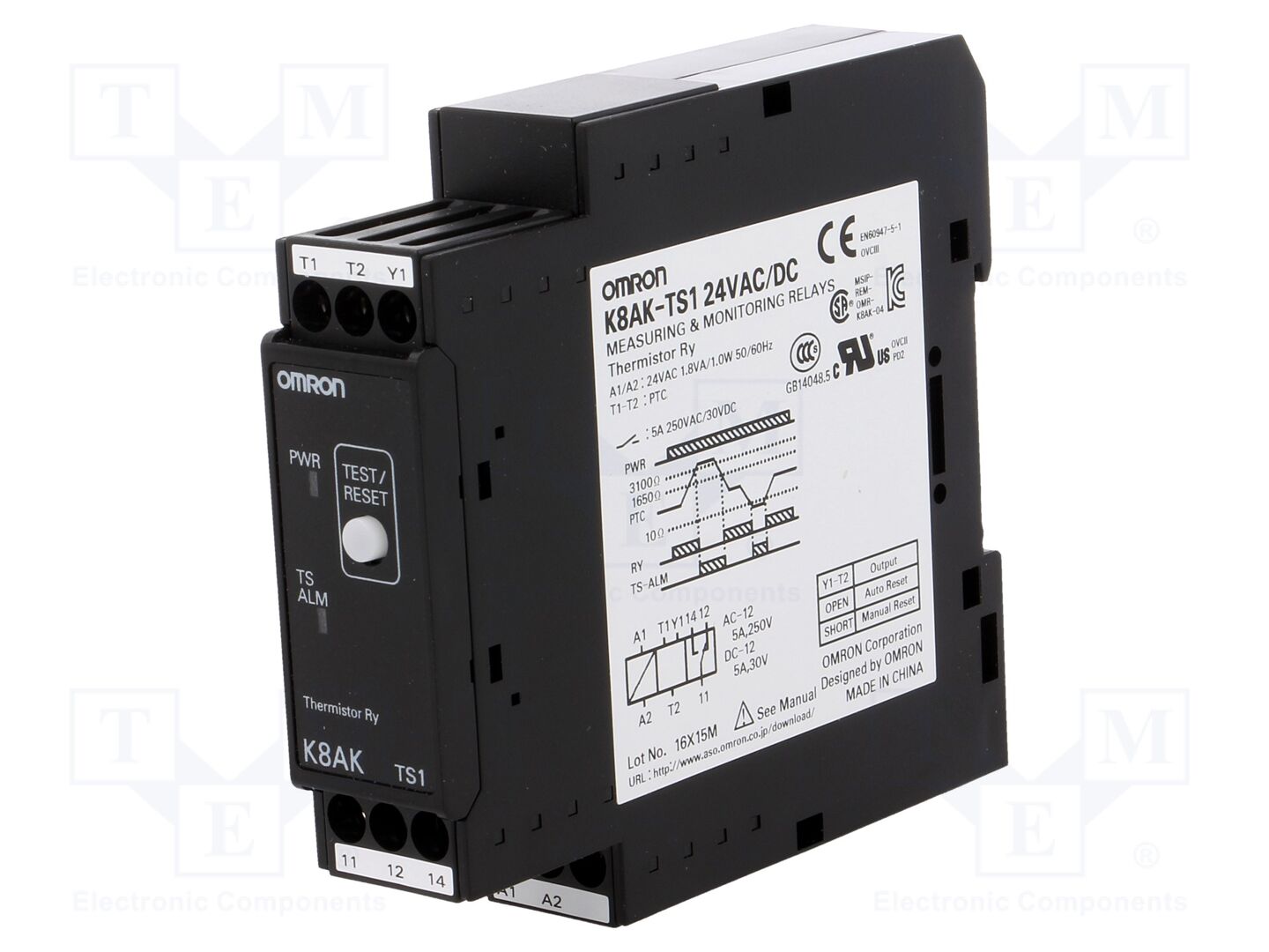 OMRON K8AK-TS1-24 Valvontarele 24VAC/DC