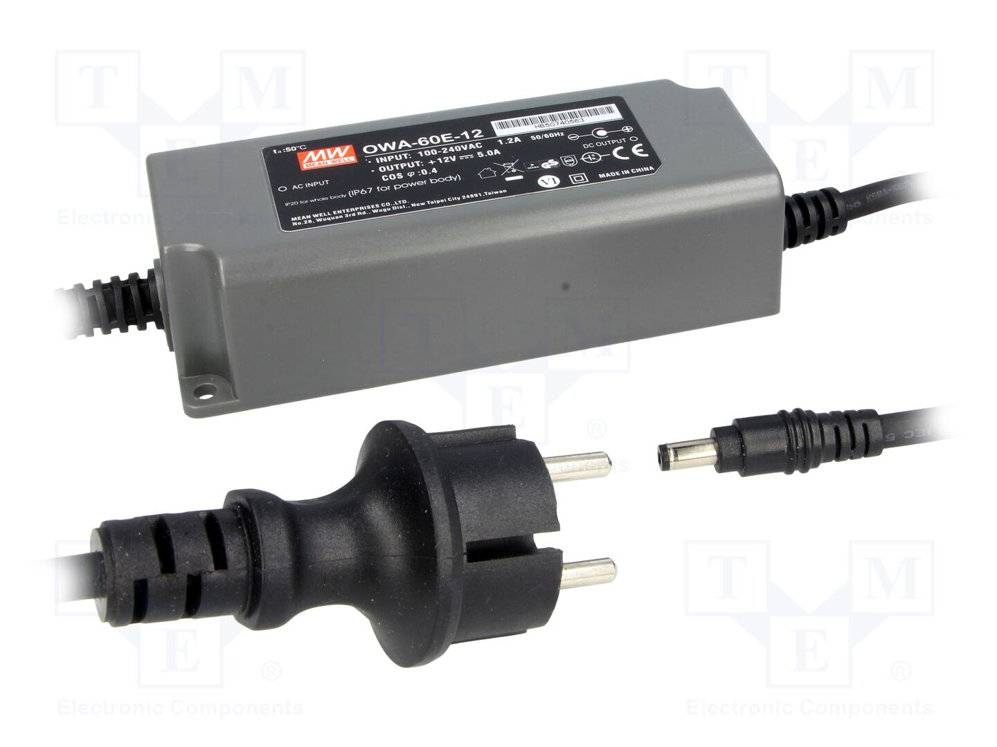 MEAN WELL OWA-60E-12 LED-verkkolaite 60W 12VDC 5A