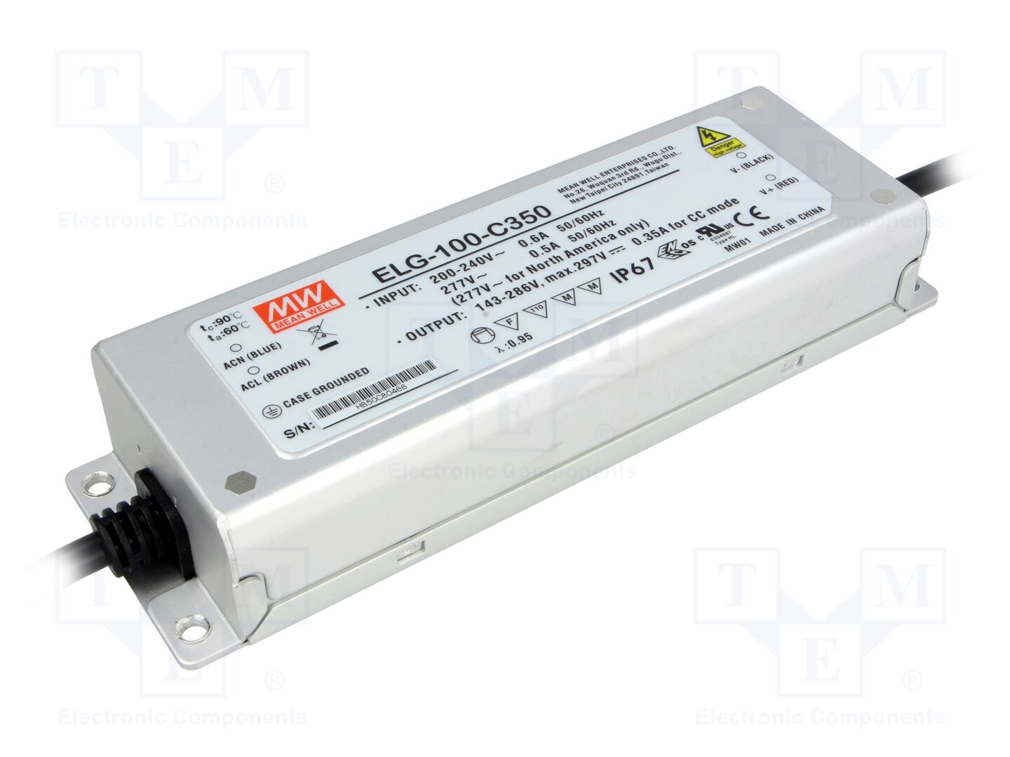 MEAN WELL ELG-100-C500 LED-virtalähde 100W 500mA