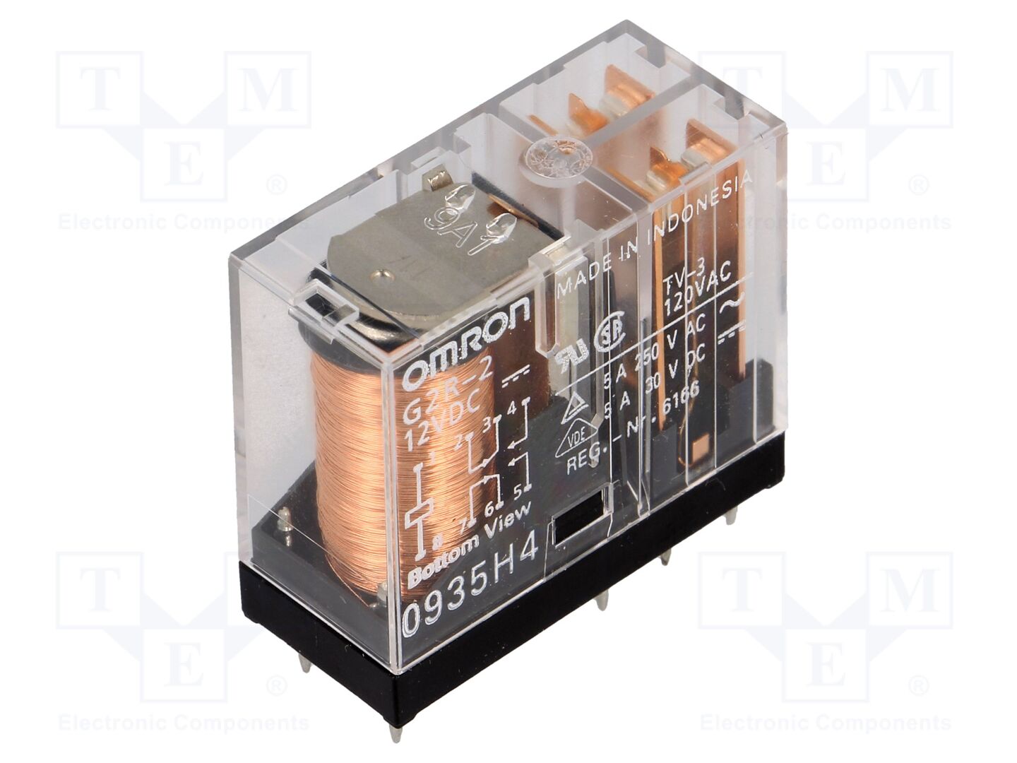 OMRON Electronic Components G2R-2-12DC Sähkömagneettinen rele 12VDC