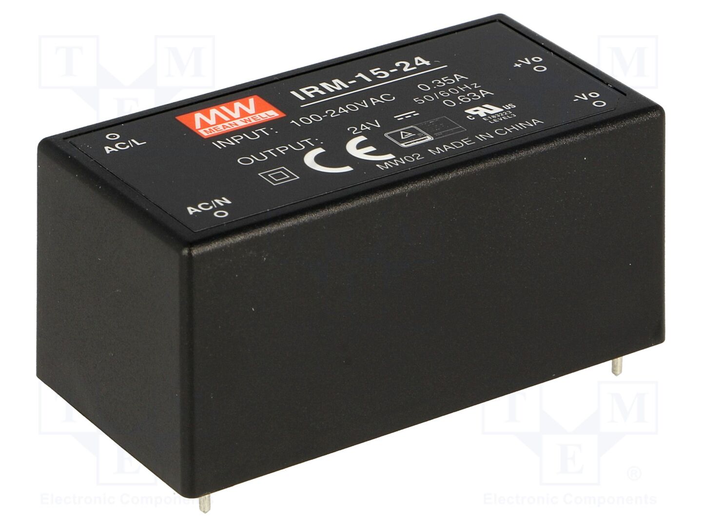 MEAN WELL IRM-15-24 PCB AC/DC muunnin 15.12W
