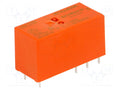 TE Connectivity RT424006 Miniatuuri sähkömagneettinen rele 6VDC