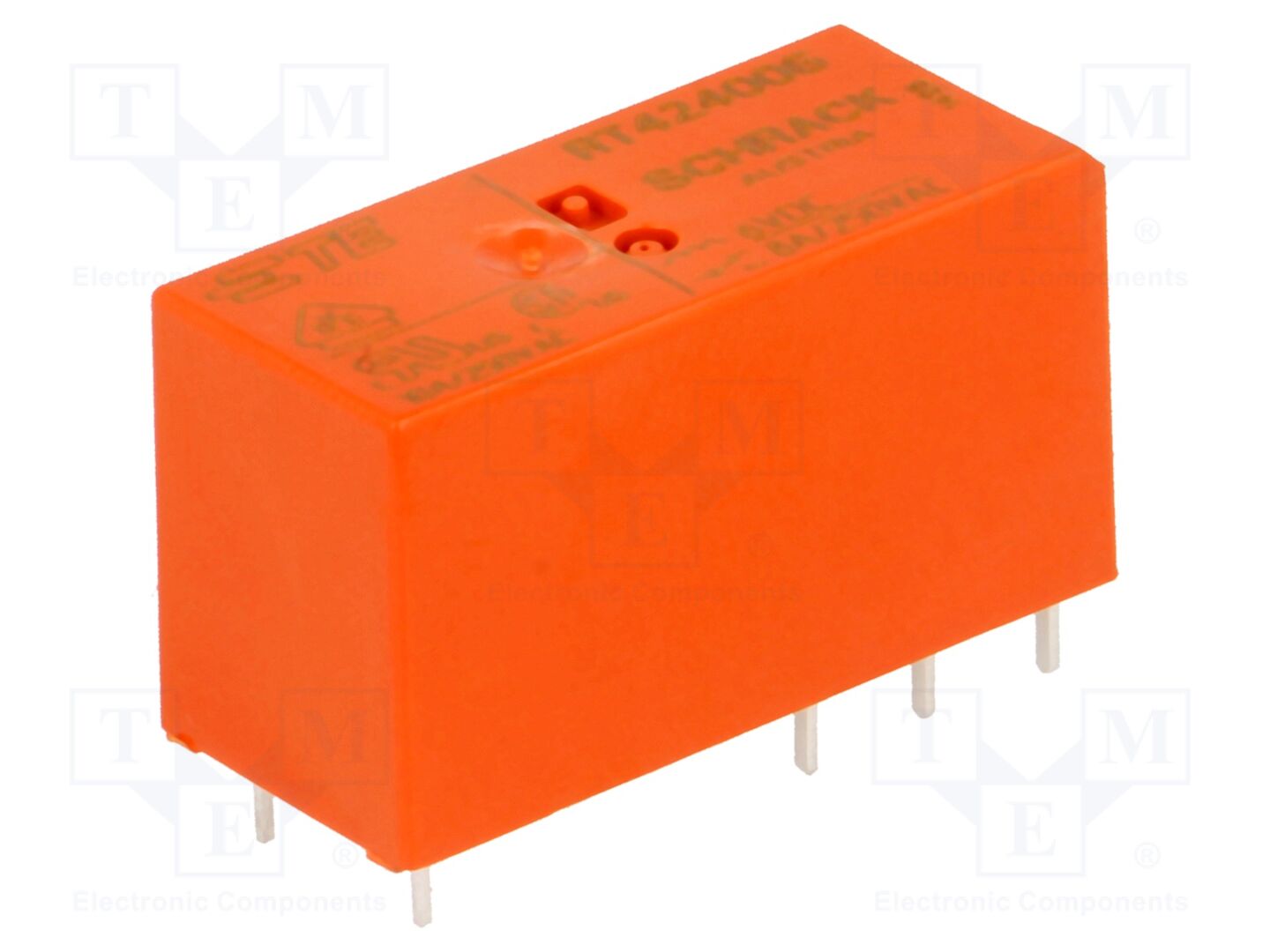 TE Connectivity RT424006 Miniatuuri sähkömagneettinen rele 6VDC