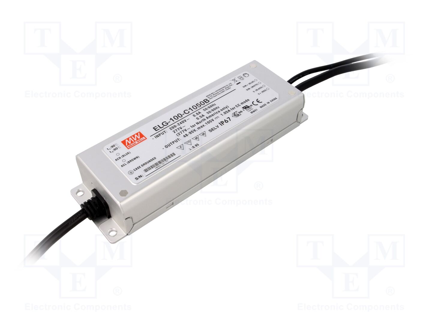 MEAN WELL ELG-100-C1050B LED-verkkolaite 100W 48-95VDC 1050mA