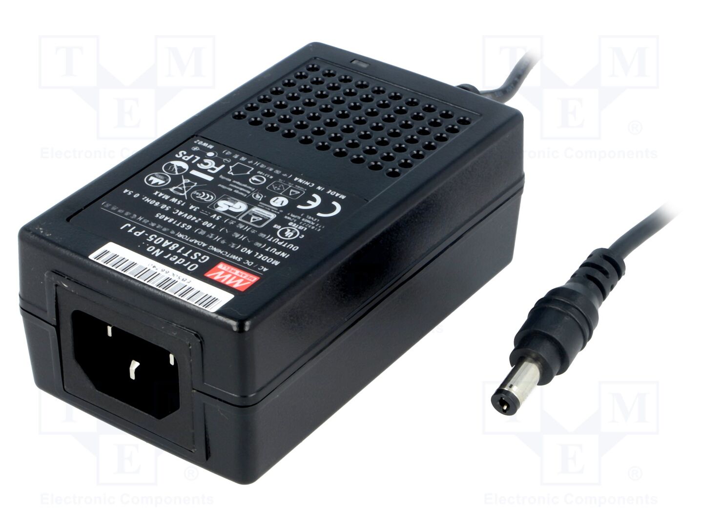 MEAN WELL GST18A05-P1J Kytkinmuuntaja 5VDC 3A 15W