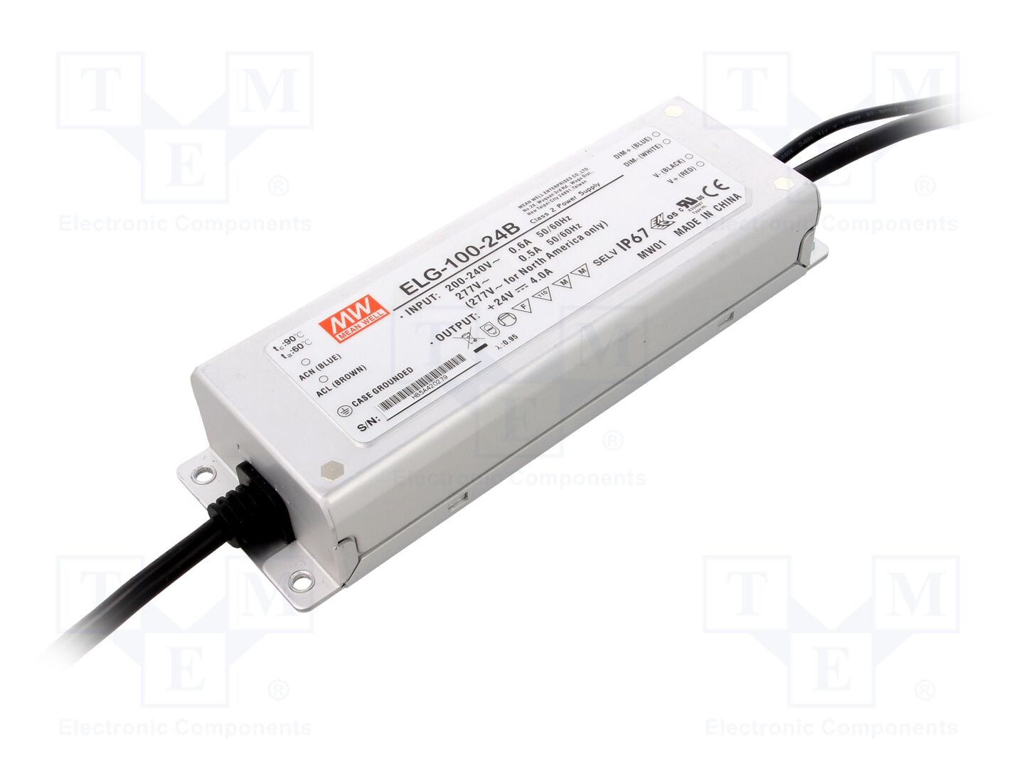 MEAN WELL ELG-100-24B LED-virtalähde 96W 24VDC 4A IP67