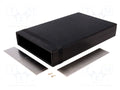 HAMMOND HM-1598FBK Kotelo paneelilla 160x250x40mm