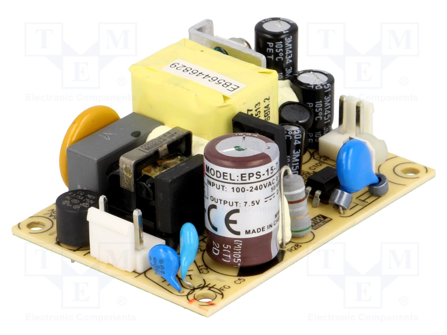 MEAN WELL EPS-15-7.5 Avoin kehikko -verkkolaite 15W