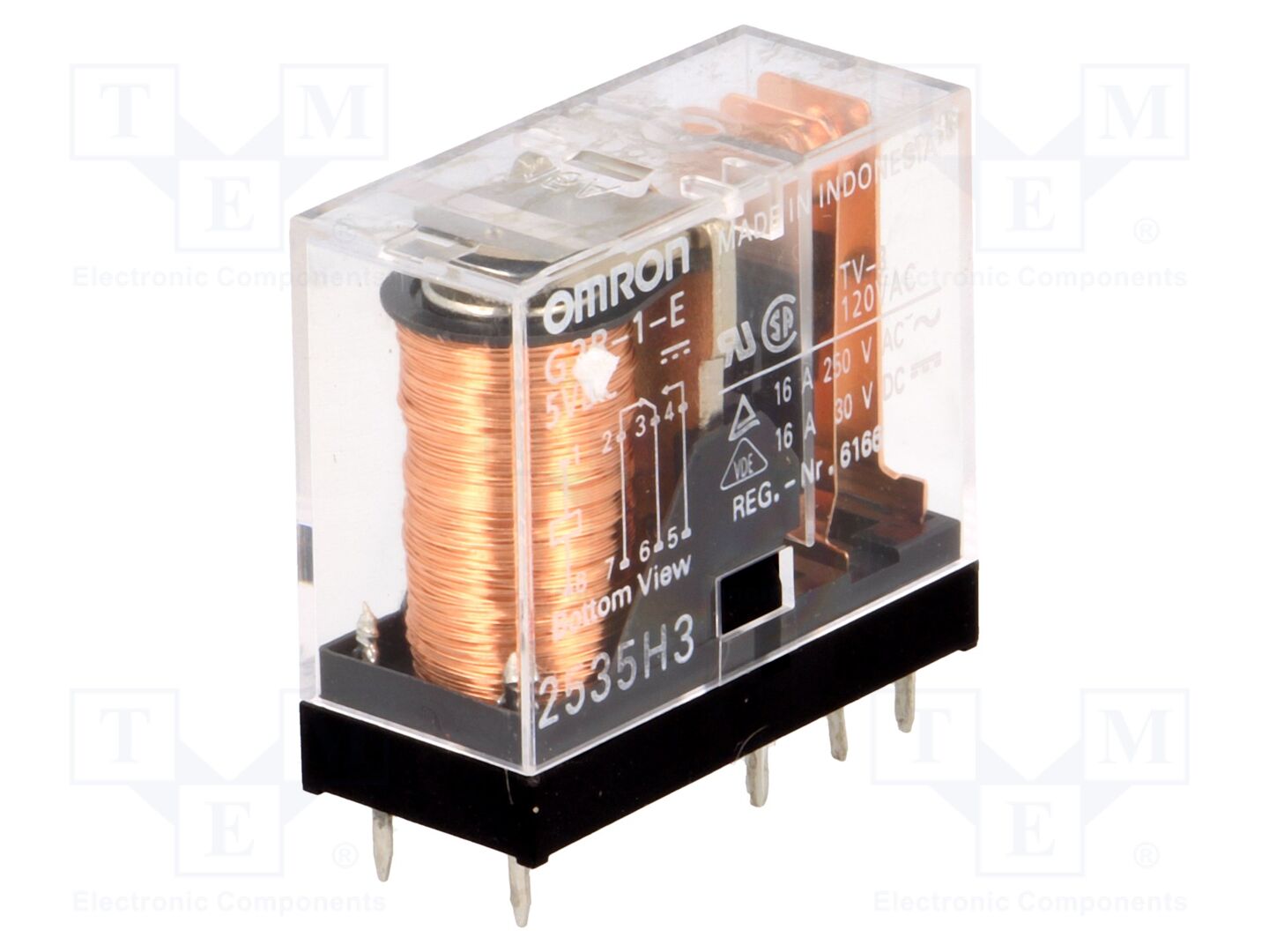 OMRON G2R-1-E-5DC Sähkömagneettinen rele 16A