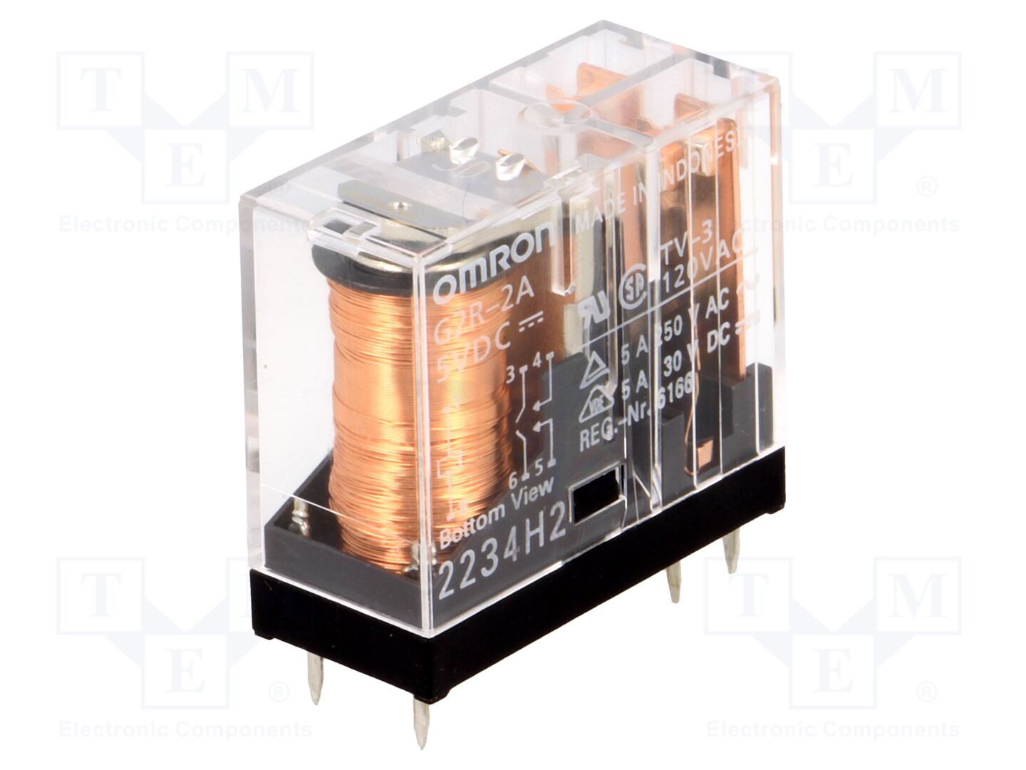 OMRON Electronic Components G2R-2A-5DC Sähkömagneettinen rele 5VDC