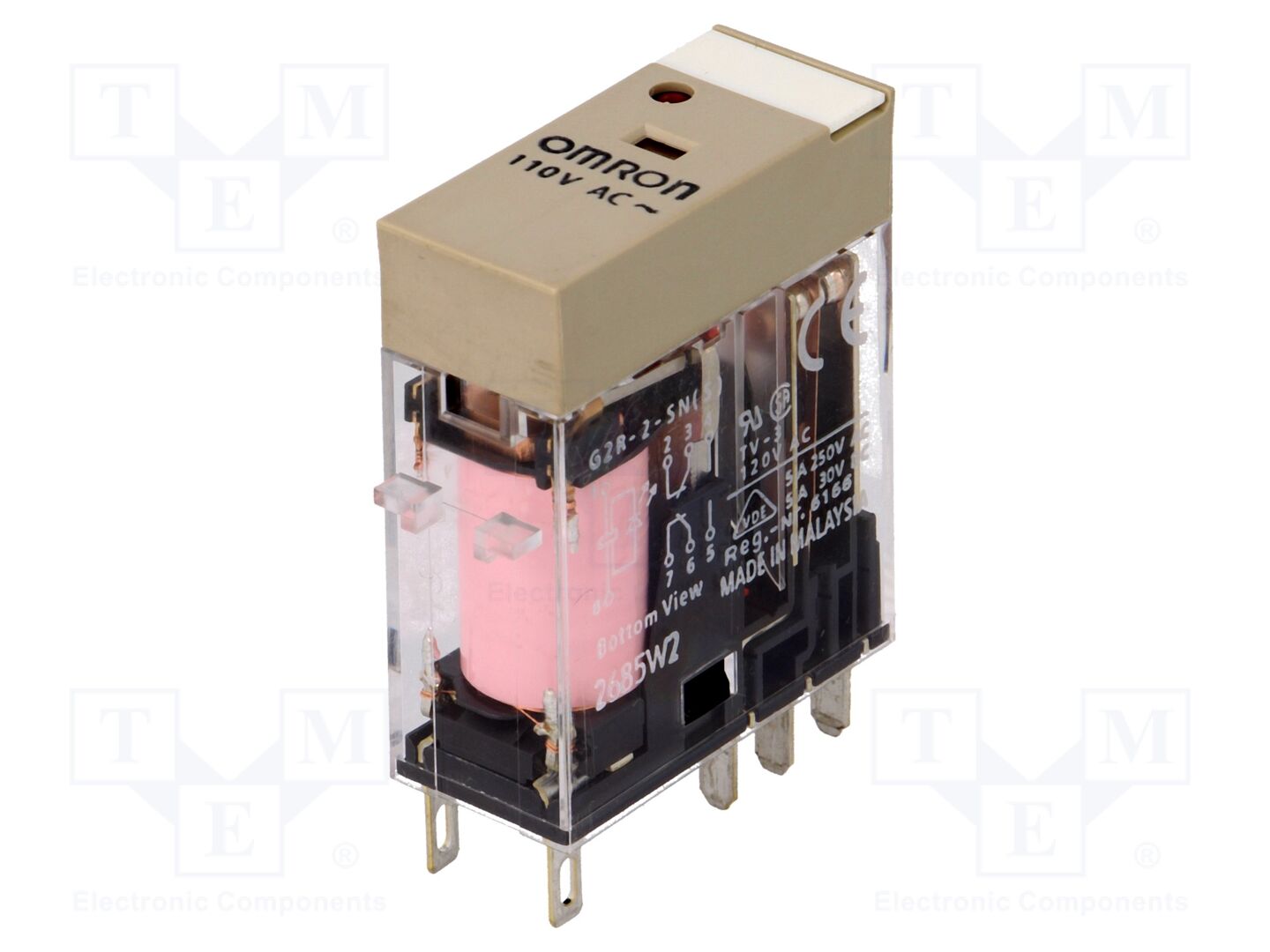 OMRON G2R-2-SN-110AC Sähkömagneettinen rele 110VAC