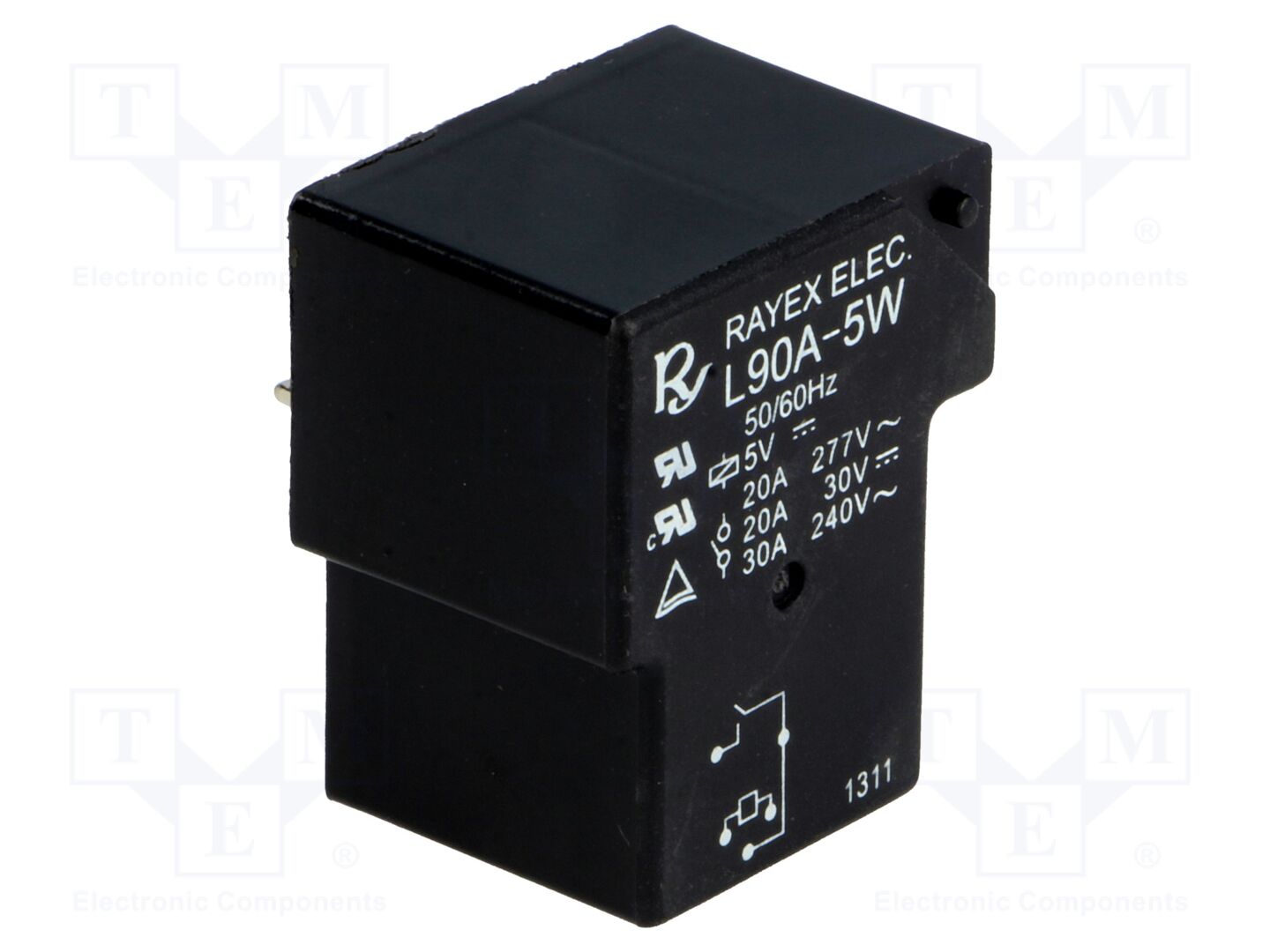 Recoy/RAYEX ELECTRONICS L90A-5W Sähkömagneettinen rele 30A (50 kpl erä)