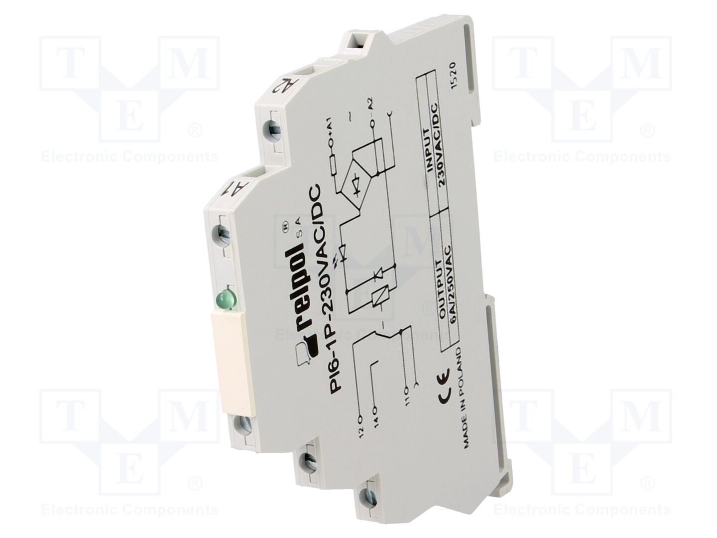 RELPOL PI61P230VAC/DC Rajapintarele 230VAC/230VDC