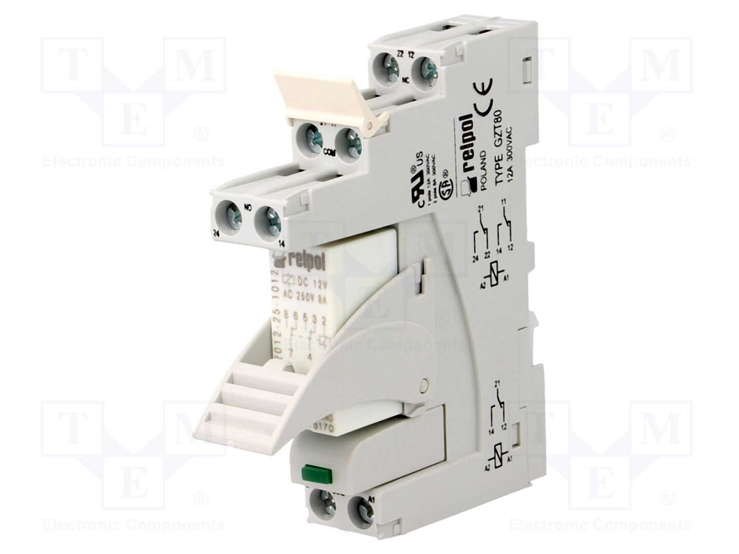 RELPOL PI84-12DC-M41G Interfaasirele 12VDC