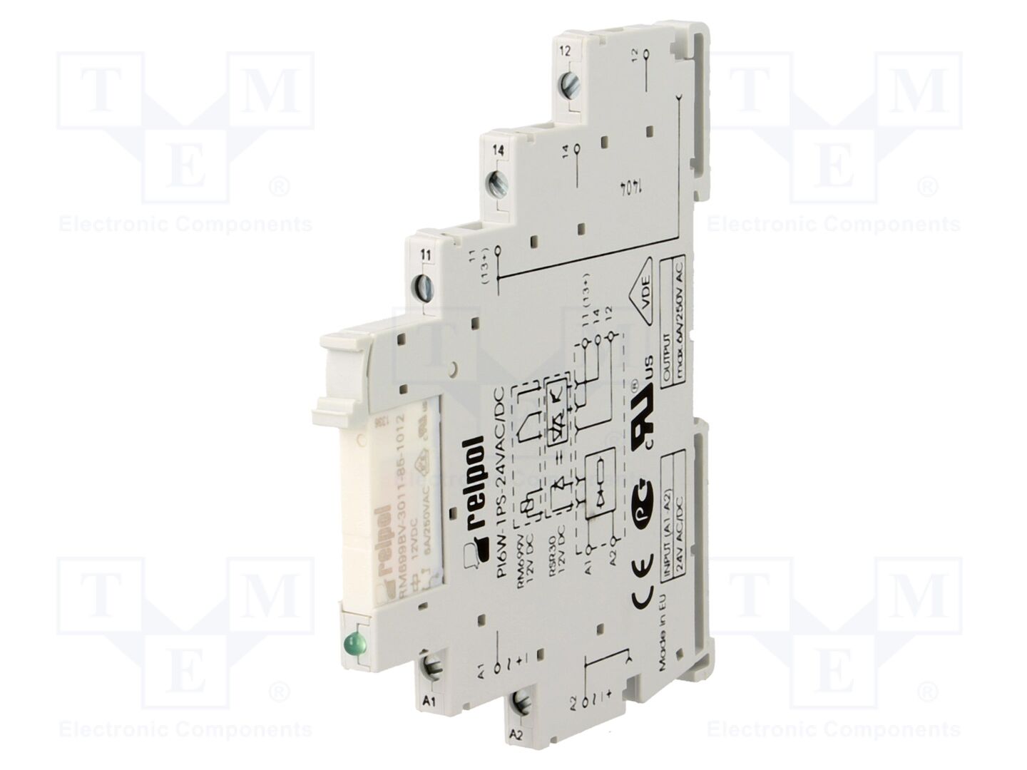 RELPOL PIR6W1PS24R Liitäntärele 6A, 24VAC/DC