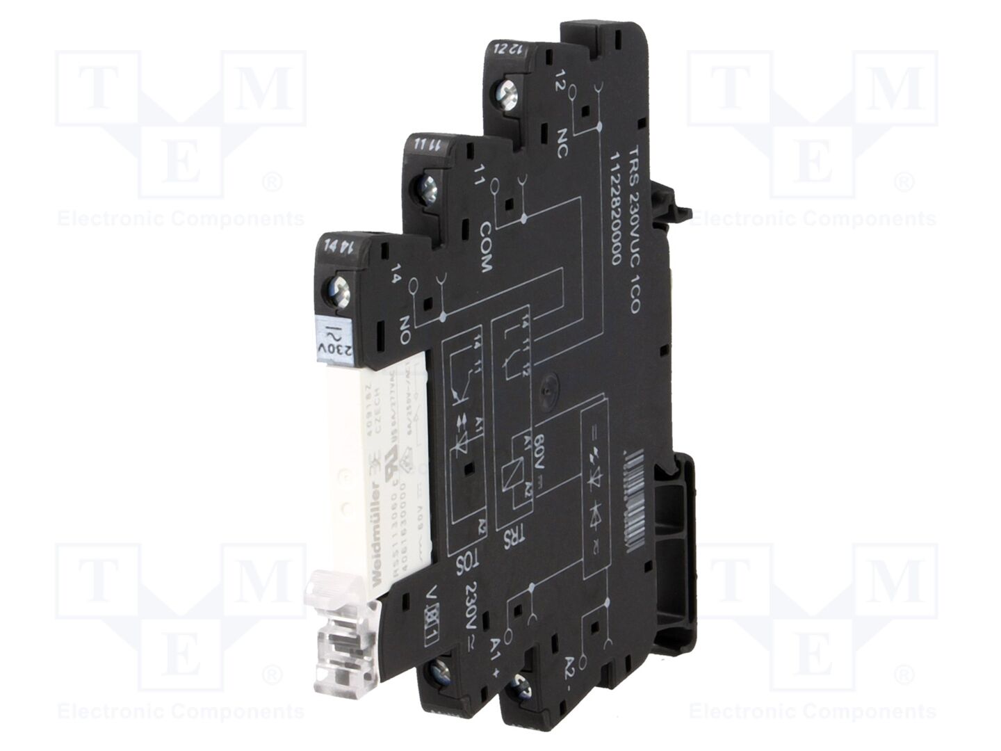 WEIDMÜLLER TRS-230VUC-1CO Elektromagneettinen rele 230VAC,230VDC