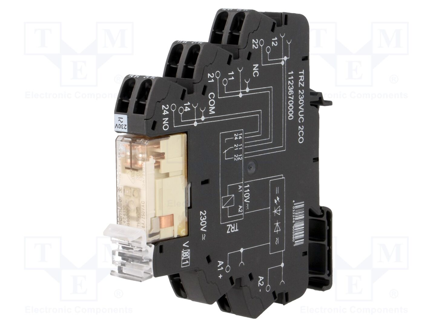 WEIDMÜLLER TRZ-230VUC-2CO Sähkömagneettinen rele 230VAC/230VDC