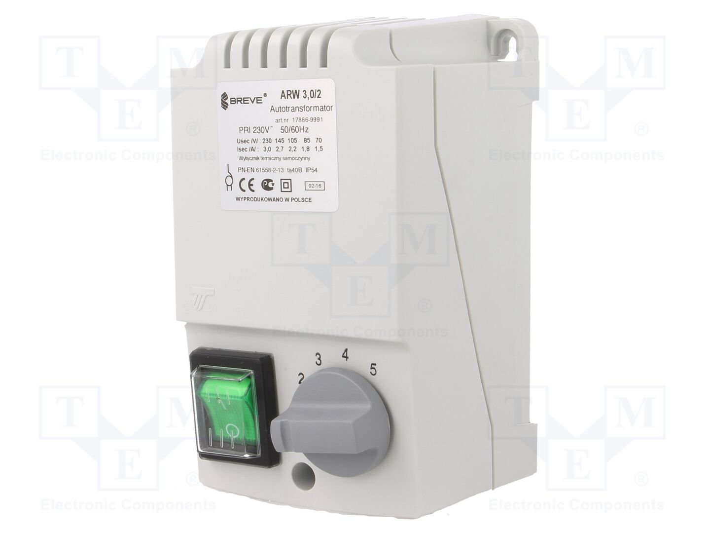 BREVE TUFVASSONS ARW-3.0/2 AC-moottorin säädin 230VAC
