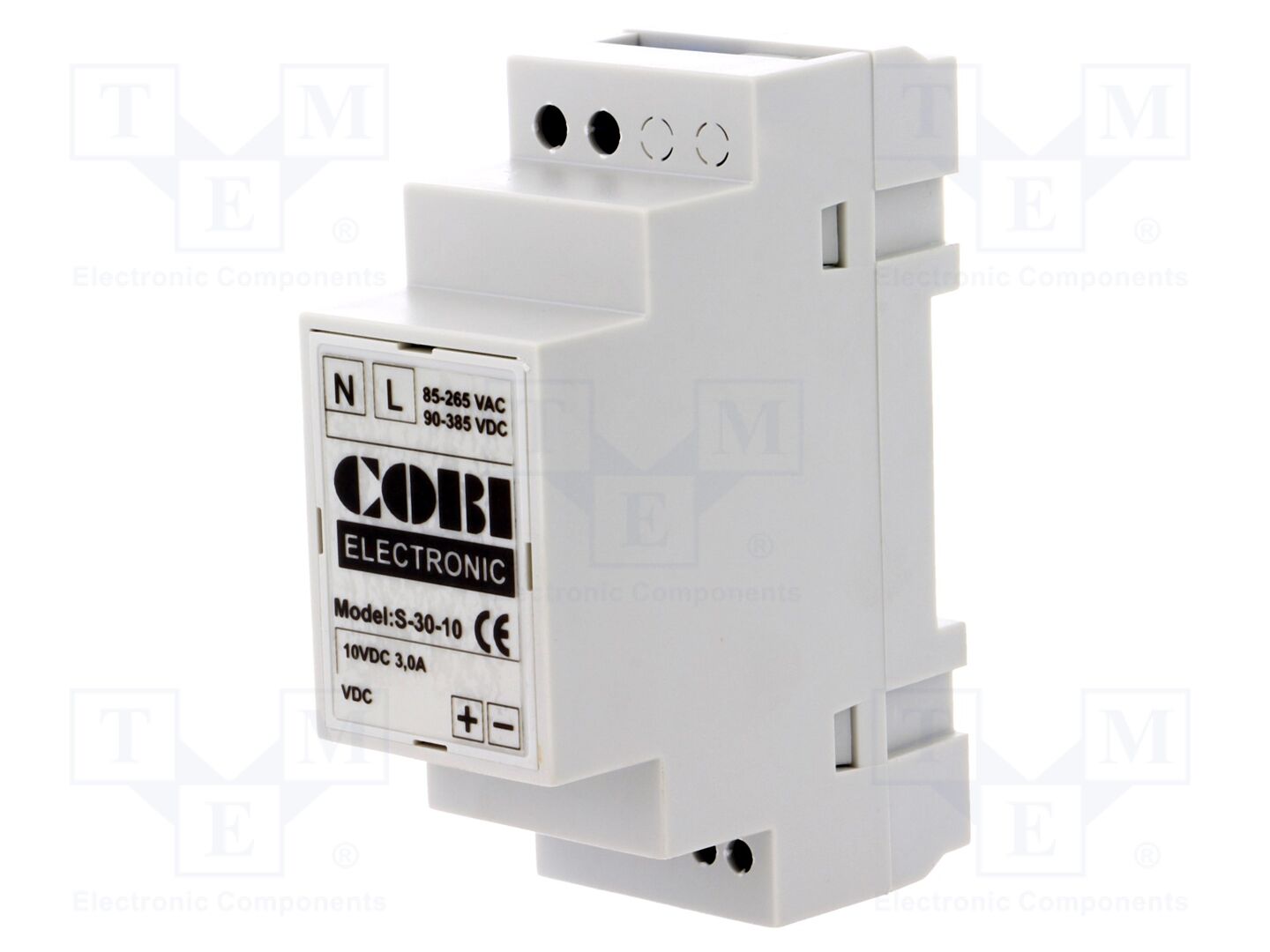 COBI ELECTRONIC CS-30-10 DIN-kiskoon asennettava kytkentävirtalähde 30W 10VDC