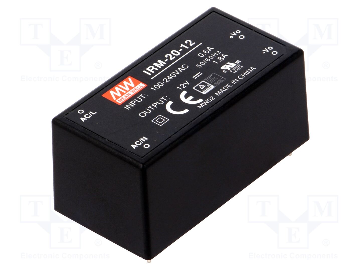 MEAN WELL IRM-20-12 AC/DC-muunnin 21.6W