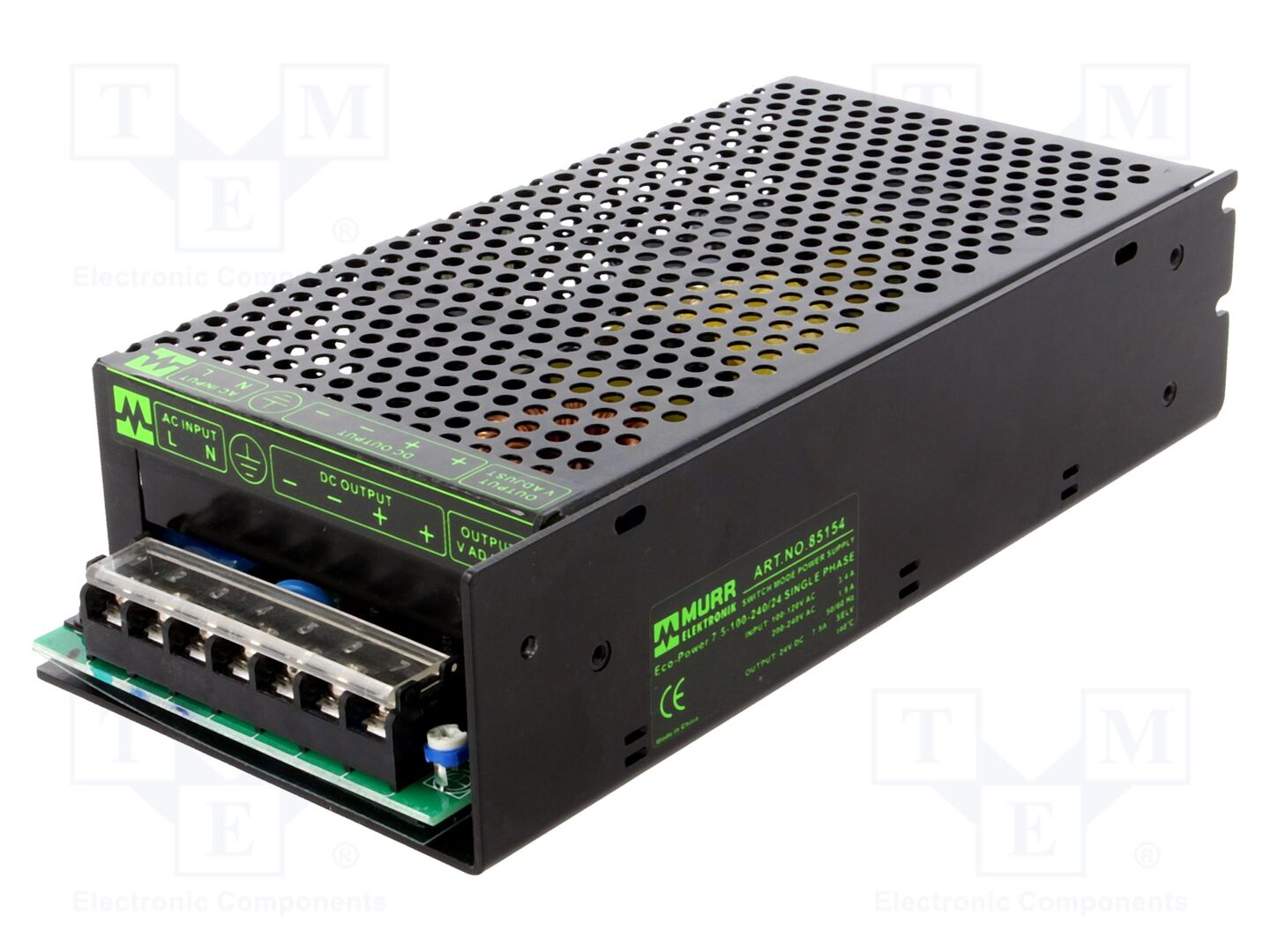 MURRELEKTRONIK 85154 Sisäänrakennettu kytkentäsähkönsyöttö 180W 24VDC