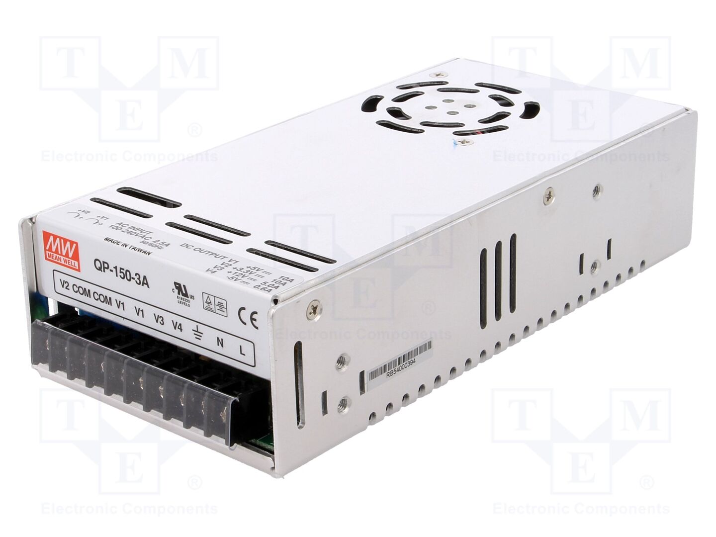 MEAN WELL QP-150-3A Sisäänrakennettu kytkentäsähkölaite 146W 5VDC