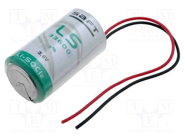 SAFT SAFT-LS33600PR Paristo Litium 3.6V 17000mAh