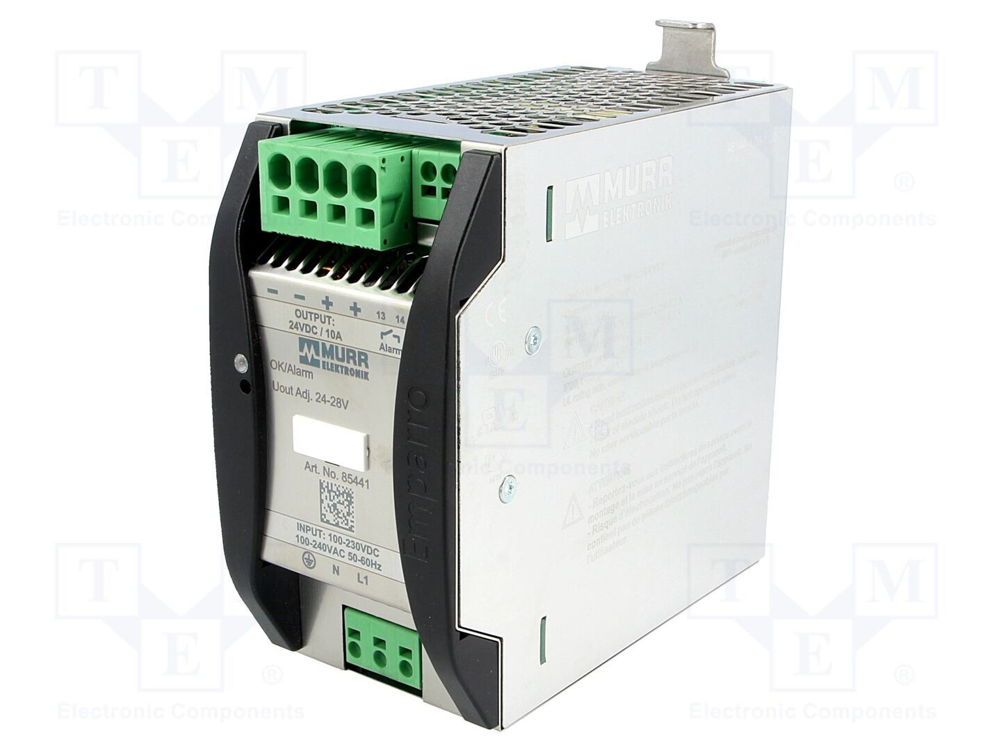 MURRELEKTRONIK 85441 Kiskokiinnitteinen kytkentävirtalähde 240W 24VDC 10A