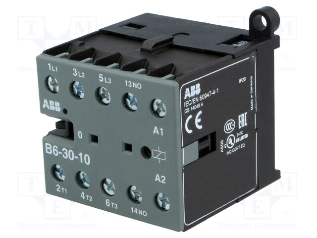 ABB B6-30-10-80 Kontaktori 220-240VAC, 6A