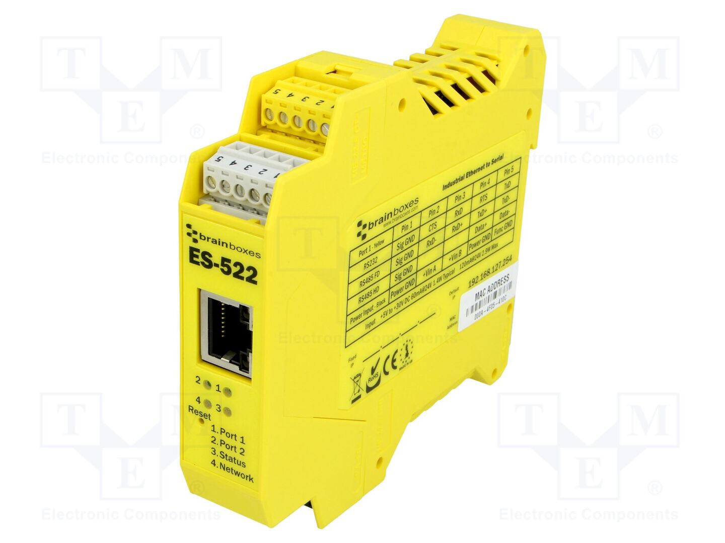 BRAINBOXES ES-522 Sarjalaitepalvelin 2 porttia