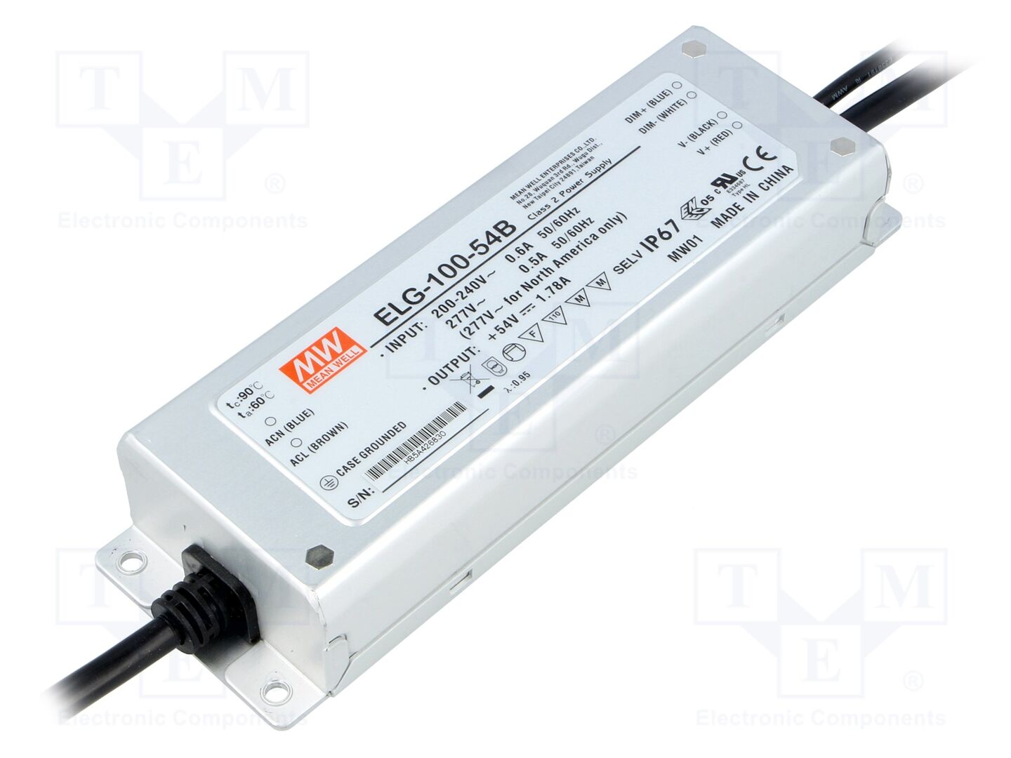 MEAN WELL ELG-100-54B LED-virtalähde 96W 54VDC 1.78A