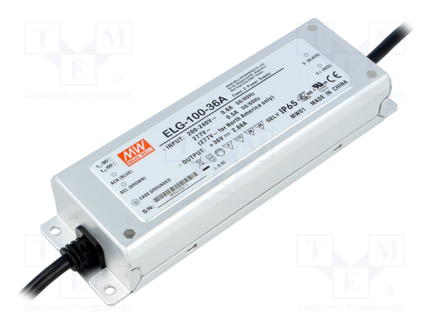 MEAN WELL ELG-100-36A LED-verkkolaite 96W 36VDC