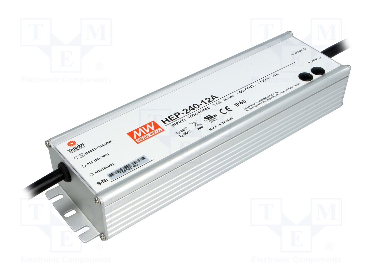 MEAN WELL HEP-240-12A Kytkinlähde 192W 12VDC modulaarinen