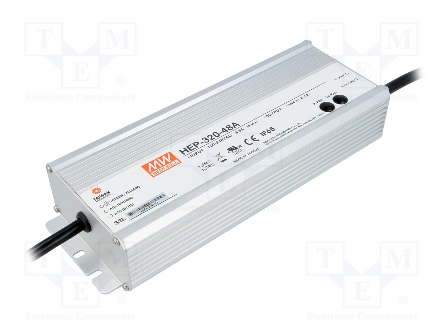 MEAN WELL HEP-320-48A Kytkinlähde 321,6W 48VDC modulaarinen