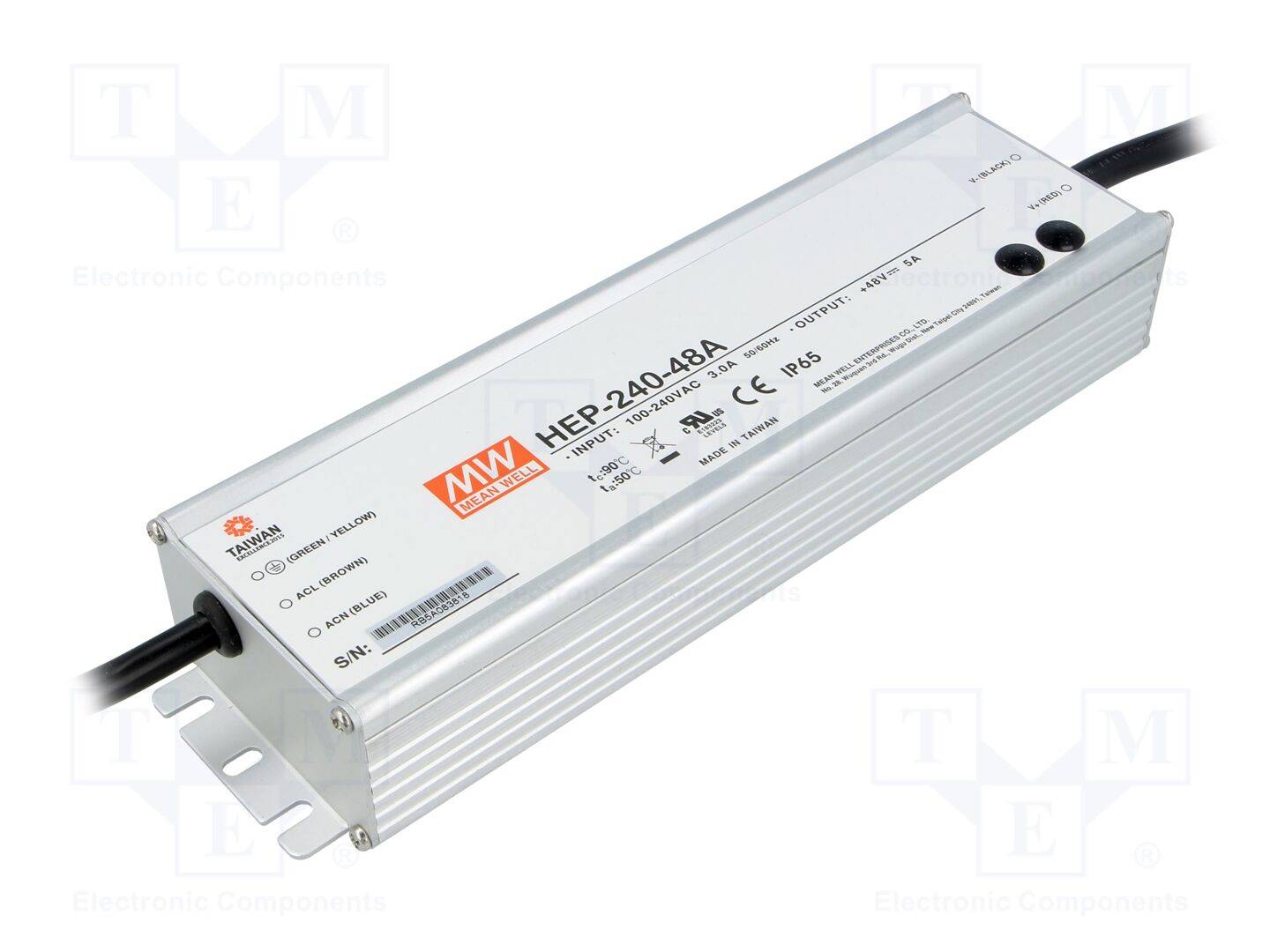 MEAN WELL HEP-240-48A Kytkinvirtalähde 240W 48VDC modulaarinen