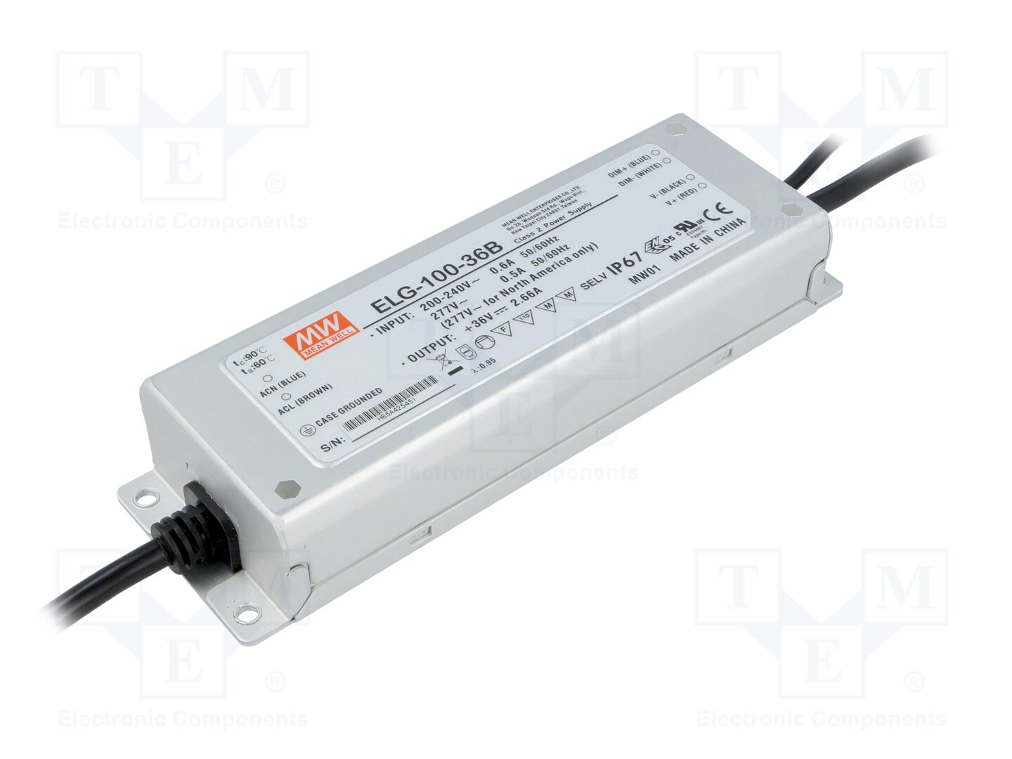 MEAN WELL ELG-100-36B LED-verkkolaite 96W 36VDC 2.66A