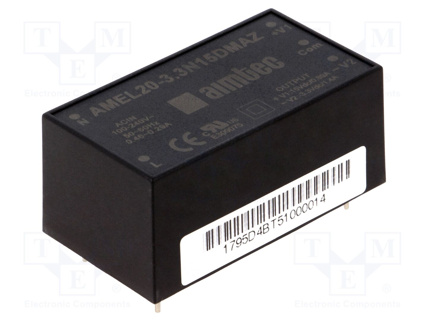 AIMTEC AMEL20-3.3N15DMAZ AC/DC-muunnin 18W